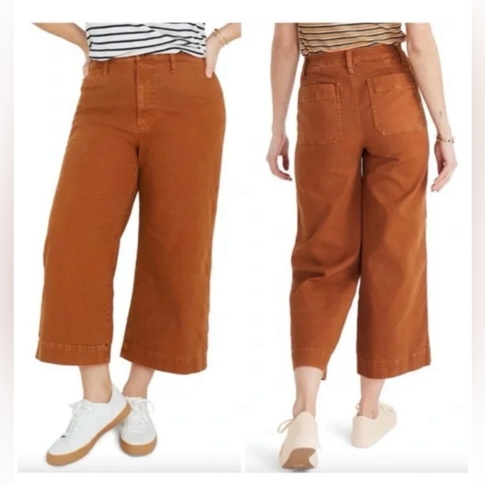 Emmett Wide Leg High Waist Crop Pants - Picture 2 of 12